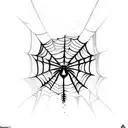 A vertical dagger with spiderwebs and a spider incorporating Roman numerals representing significant dates in your life tattoo design idea