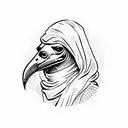 plague doctor  tattoo design idea