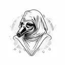 plague doctor  tattoo design idea