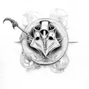 plague doctor  tattoo design idea