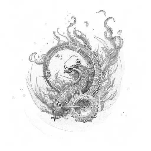 sound, sea tattoo design idea