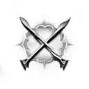 crotch tatoo with spade tattoo design idea