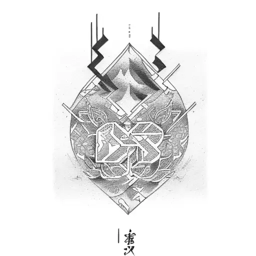 love kanji tattoo design idea