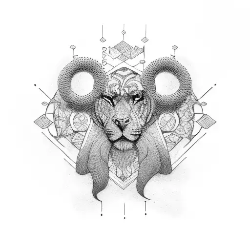 strength and wisdom tattoo design idea