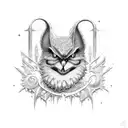 elmo espartano preto com parte superior vermelho  tattoo design idea