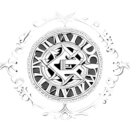 Number 24 in Roman Numerals tattoo design idea