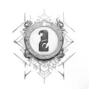 Number 24 in Roman Numerals tattoo design idea