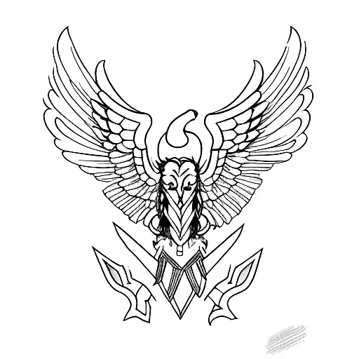 gryphon tattoo design idea