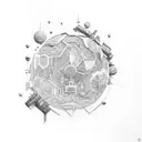 autre monde tattoo design idea