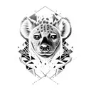 hyena tattoo design idea