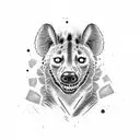 hyena tattoo design idea