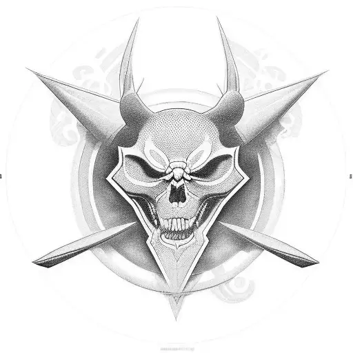 Genera una imagen de una cruz utilizando símbolos musicales. La cruz debe estar claramente visible y estar formada por n tattoo design idea