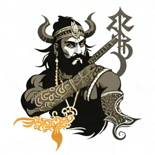 Rajput text band tattoo tattoo design idea