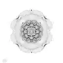 Floral patterns with mandala pattern tattoo design idea