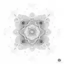 Floral patterns with mandala pattern tattoo design idea