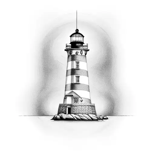Lighthouse tattoo design idea
