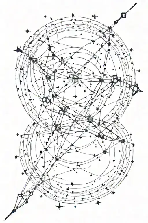 sagittarius constellation tattoo design idea