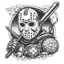 friday the 13th jason voorhees tattoo design idea