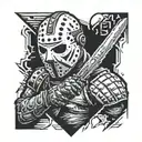 friday the 13th jason voorhees tattoo design idea