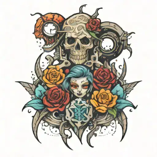 enemy in family  tattoo design idea