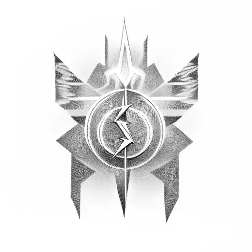 A stylized Roman numeral VIll • XXIV • MCMLXXIII forming the shape of a lightning bolt, symbolizing the client's passion for both music and cybersecurity tattoo design idea