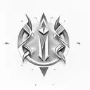 A stylized Roman numeral VIll • XXIV • MCMLXXIII forming the shape of a lightning bolt, symbolizing the client's passion for both music and cybersecurity tattoo design idea