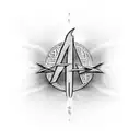 A stylized Roman numeral VIll • XXIV • MCMLXXIII forming the shape of a lightning bolt, symbolizing the client's passion for both music and cybersecurity tattoo design idea