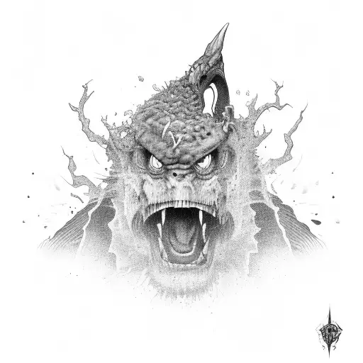 bottled anger tattoo design idea