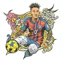 neymar jr tattoo design idea
