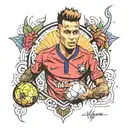 neymar jr tattoo design idea