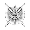 viking axe tattoo design idea