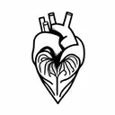 anatomy heart tattoo design idea