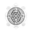 Gaelic letters tattoo design idea