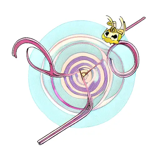 infinity symbol with meena tattoo design idea