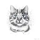 the creation of adam but cats tattoo design idea