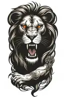 Lion for a day tattoo design idea