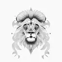 Lion heart tattoo design idea