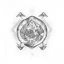 blueberries and mushrooms tattoo design idea