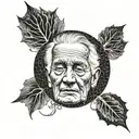 dementia lost mind father tattoo design idea
