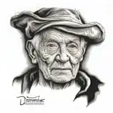 dementia lost mind father tattoo design idea
