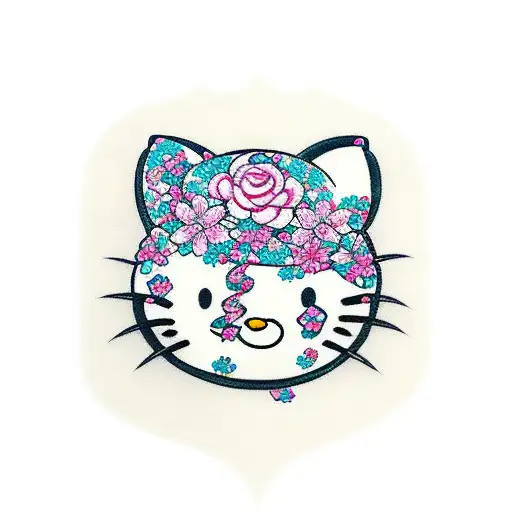 hello kitty  tattoo design idea