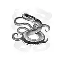 snake around sword  tattoo design idea