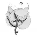 fan tattoo design idea