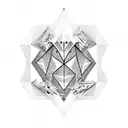 Diamond tattoo design idea