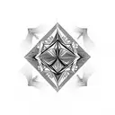 Diamond tattoo design idea