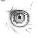 eye realist in triangule with dragon neotraditional tattoo design idea