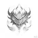 leather bracer embossed with the names Kael,Braigen,Connor tattoo design idea