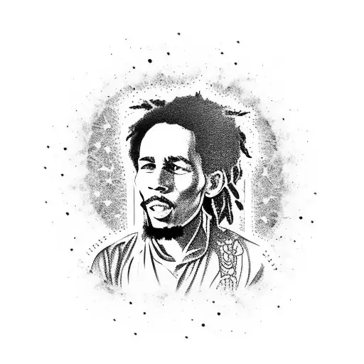 bob marley tattoo design idea