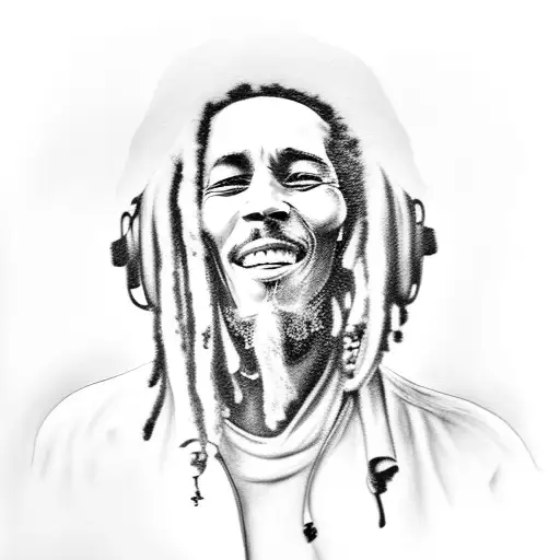 bob marley tattoo design idea