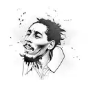 bob marley tattoo design idea